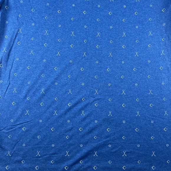 PGA Tour Polo Golf Shirt Men's Large Blue Moisture Wicking Easy Care - Picture 2 of 7